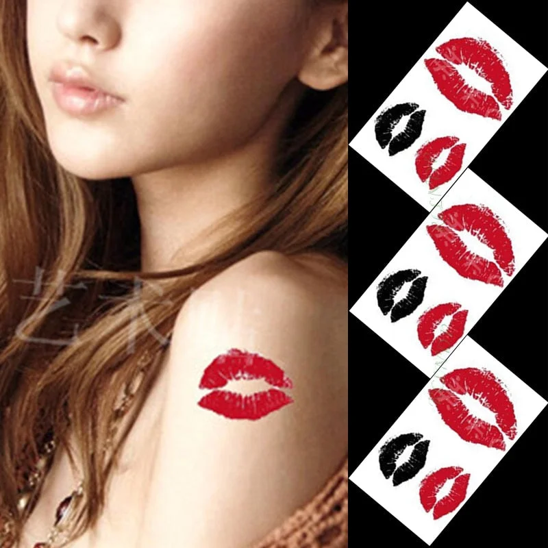 Waterproof Temporary Tattoo lovely Anime tatto stickers flash tatoo fake tattoos for girl women lady kid