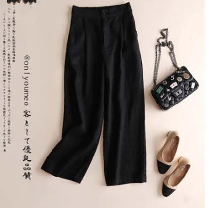 Casual Shift Plain Pants QueenFunky