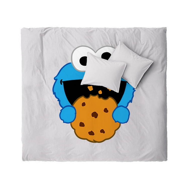 Blue Cookie Monster, Sesame Street Duvet Cover Set
