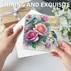 6Pcs Diamond Painting Flowers and Birds Greeting Card with Envelopes for Beginner Adult Holiday Gifts