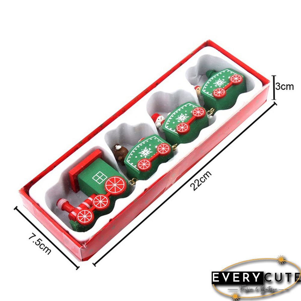 Christmas Wooden Little Train Merry Christmas Decoration For Home Christmas Ornaments New Year Gifts Xmas Decor Navidad Noel