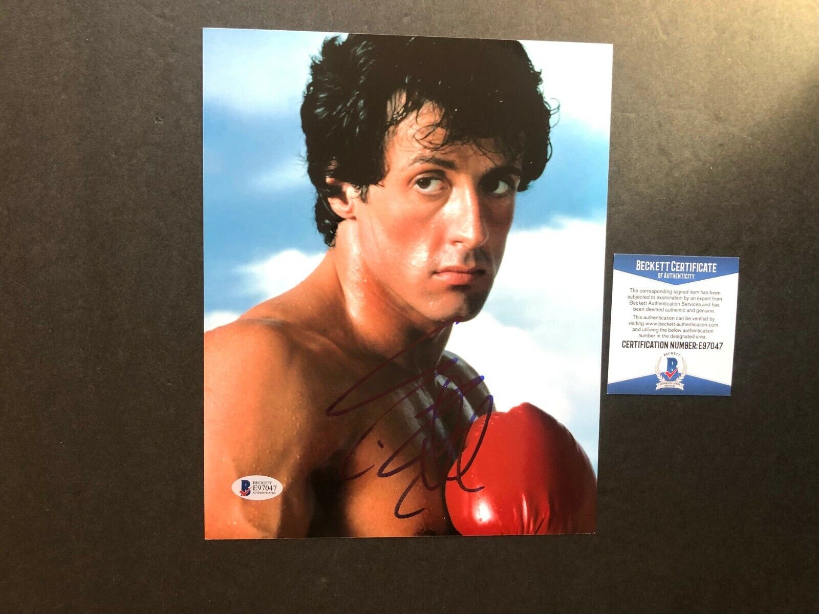 Sylvester Stallone Rare! signed autographed Rocky 8x10 Photo Poster painting Beckett BAS coa