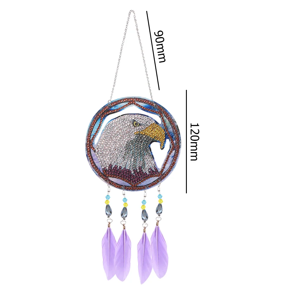 DIY Diamond Painting Dream Light Catcher Wind Chime - Eagle