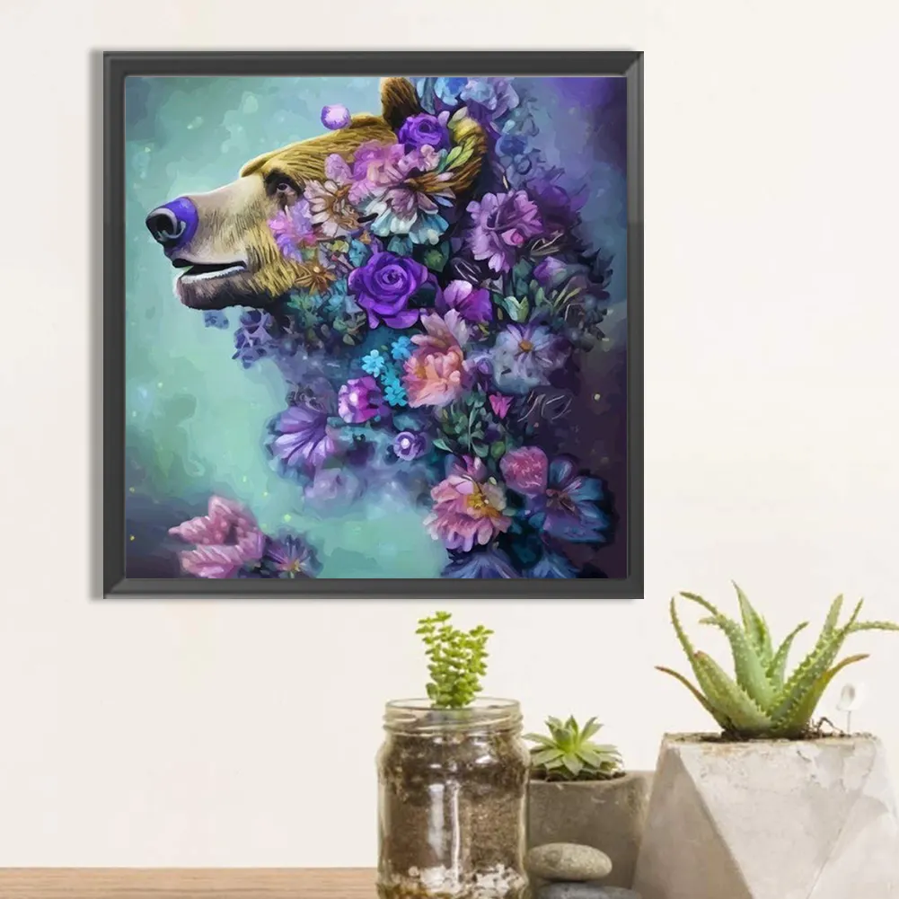 Full Round Diamond Painting 40*40cm - Bear