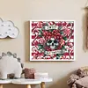 Skull Flowers-11CT Stamped Cross Stitch 50*45cm/19.69*17.72in