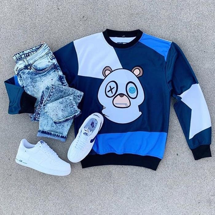 Fun Cartoon Bear Time Sweater
