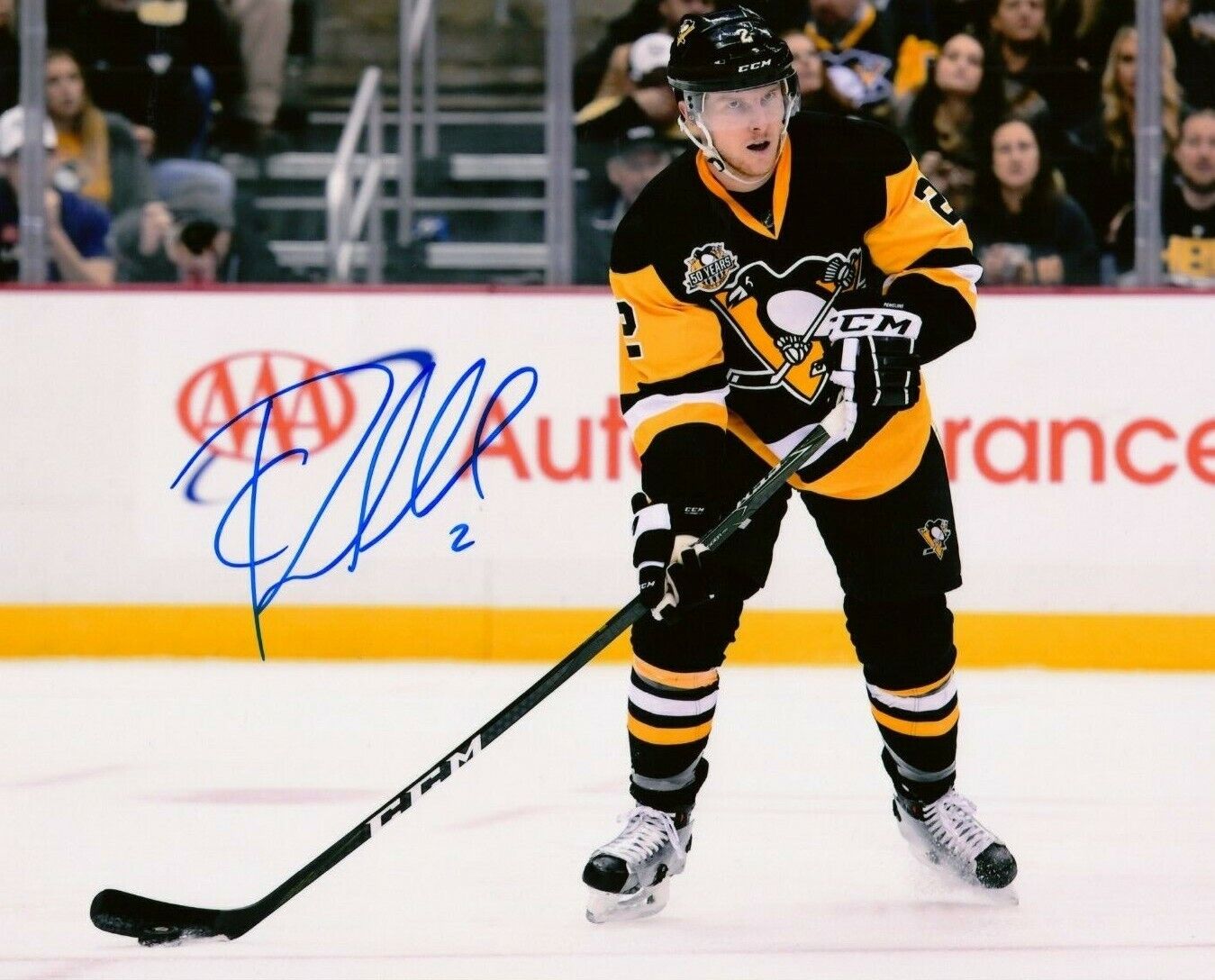 CHAD RUHWEDEL autographed SIGNED PITTSBURGH PENGUINS 8x10 Photo Poster painting