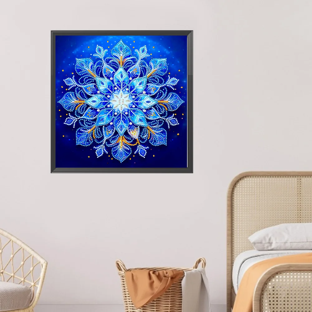 Snowflake3 - Partial Special Shaped Drill Diamond Painting Kits (Canvas|30*30cm)