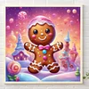 Diamond Painting -DIY Round Partial AB Drill Biscuits Candy House(45x45cm)