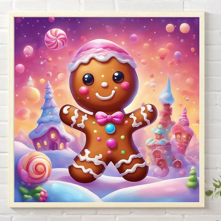 DIY diamond painting art 5D Christmas cartoon candy House Cute