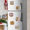 (US Local)6Pcs Acrylic  Animals Diamond Painting Fridge Magnet for Whiteboard