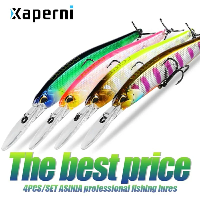 ASINIA Best price 4pcs each set 100mm 16g new model good SP fishing lures pencil bait minnow quality professional baits