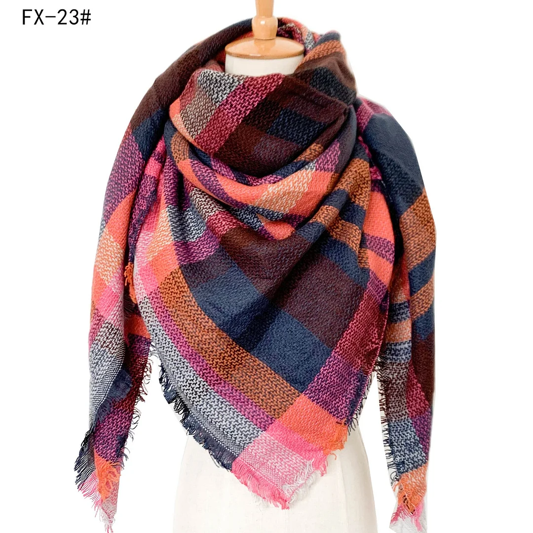 Plaid Pashmina Scarf Winter Scarf For Women