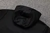 Joyfball 2024/2025 Barcelona Long Zipped Hat Style Jacket Black Football Jersey 1:1 Thai Quality
