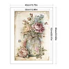(Big Size)Peony In Vase - 11CT Stamped Cross Stitch 40*60cm/15.75*23.62in