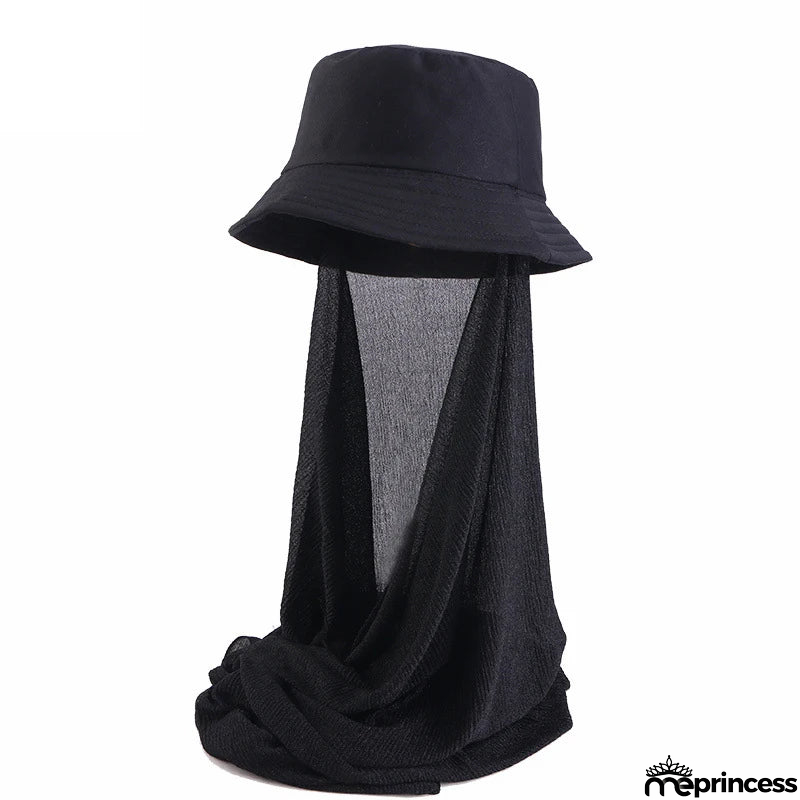 Women's Arabian Polyester Head Wrap Solid Pattern Elegant Hijabs