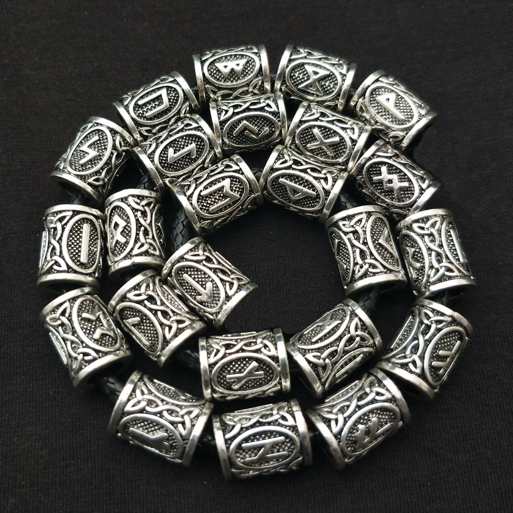 Nordic Runic Rune Necklace Bracelet Accessory Beaded