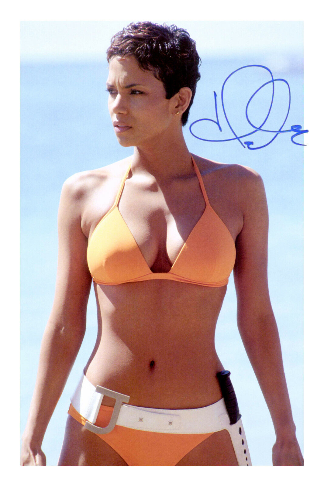 Halle Berry Signed A4 Photo Poster painting Print Autograph James Bond