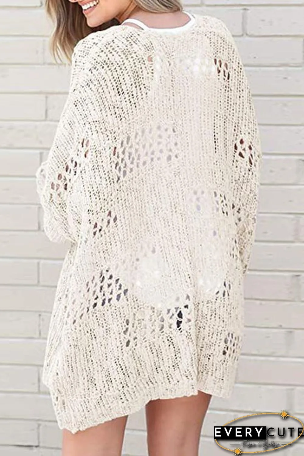 Crochet Knit Loose Cardigan