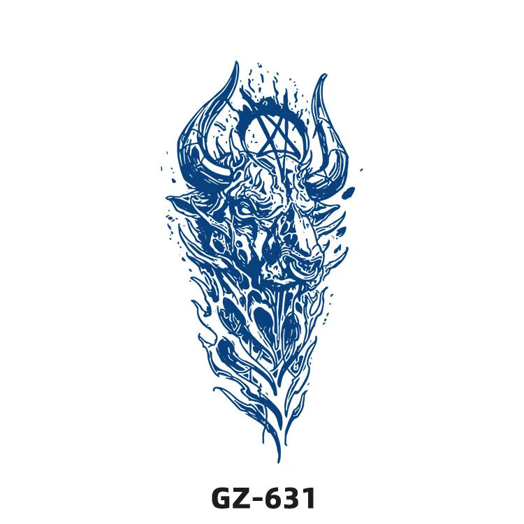 Sdrawing 2022 New Punk Trend Temporary Tattoo Lion Tiger Animal Pattern Juice Tattoo Waterproof Lasting Hot Girl Y2k Fake Tattoo