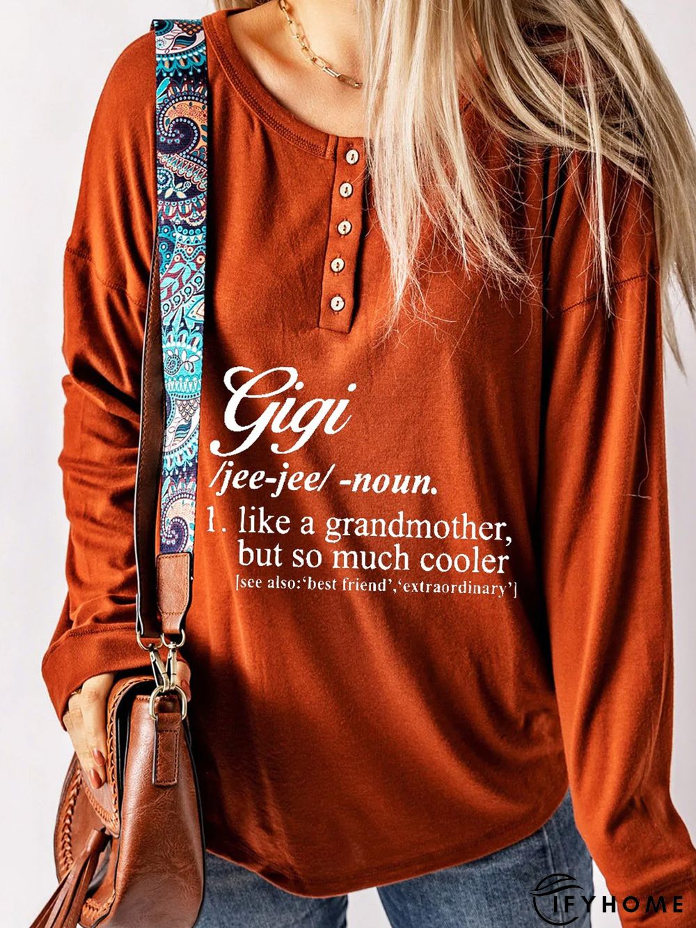 Buckle Jersey Loose Casual T-Shirt | IFYHOME