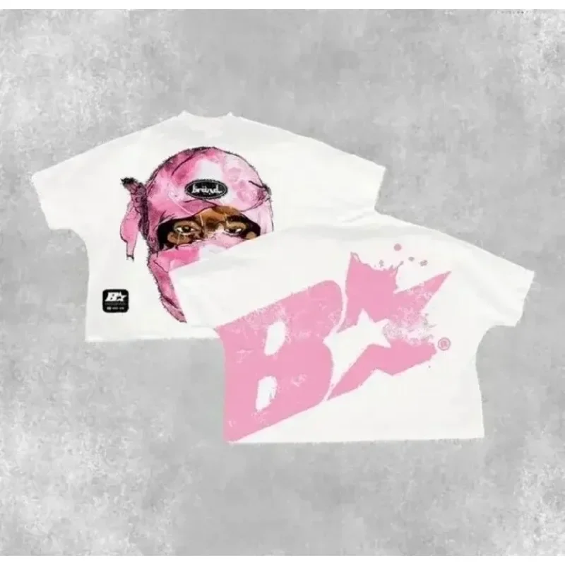 Aonga Y2K Streetwear Letter Personalized Print Design Oversized T-Shirts Men 2025 Cotton Fashion Aesthetic Popular Sports Casual Tops aonga