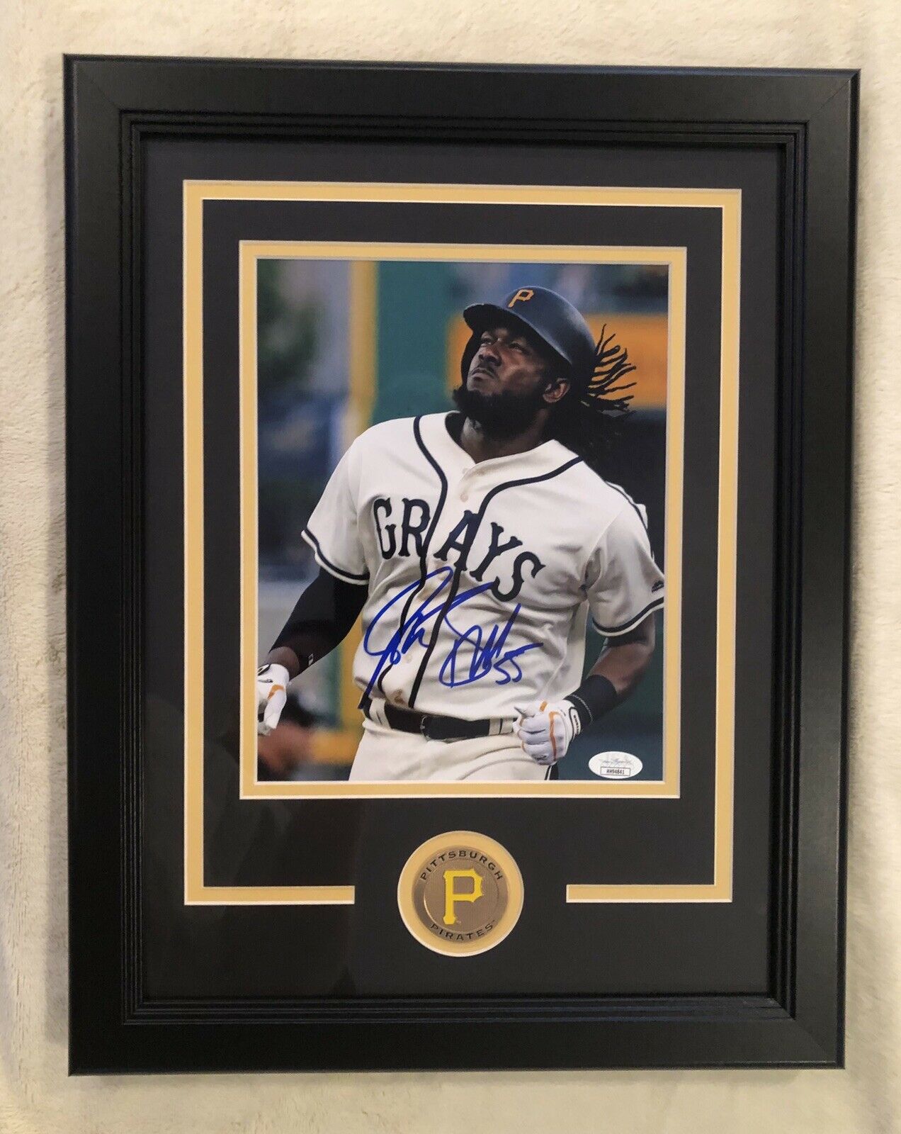 Josh Bell Pittsburgh Pirates Signed Framed 8x10 Grays Photo Poster painting JSA Rare