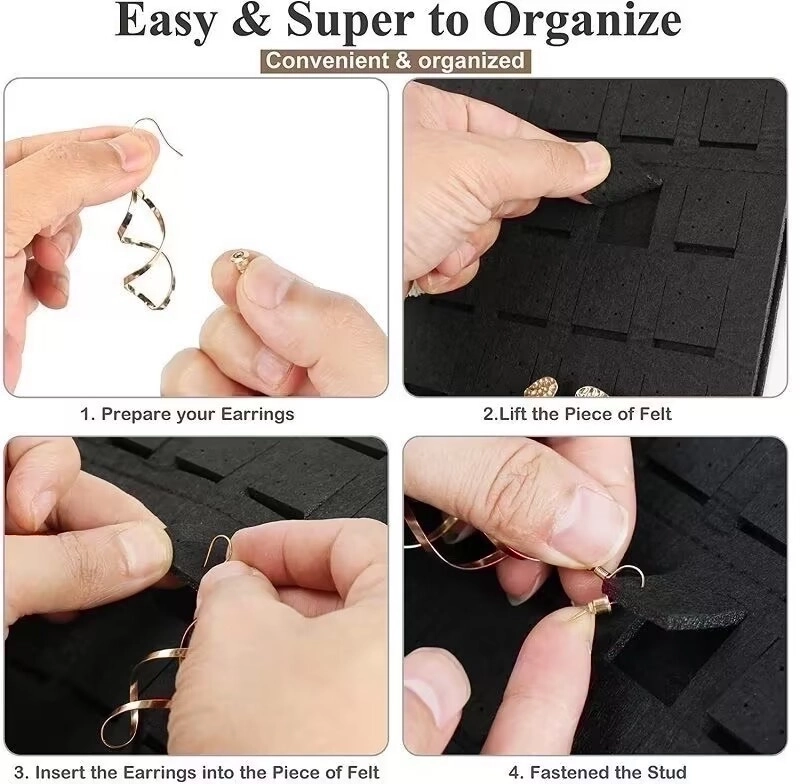 Minimalist Solid Color Nonwoven Jewelry Display Jewelry Rack