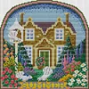 Summer Cabin-14CT Stamped Cross Stitch 25*26cm/9.84*10.24in