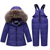 Kid Baby Boy Russian Winter Suits Duck Down 2 Pcs Sets
