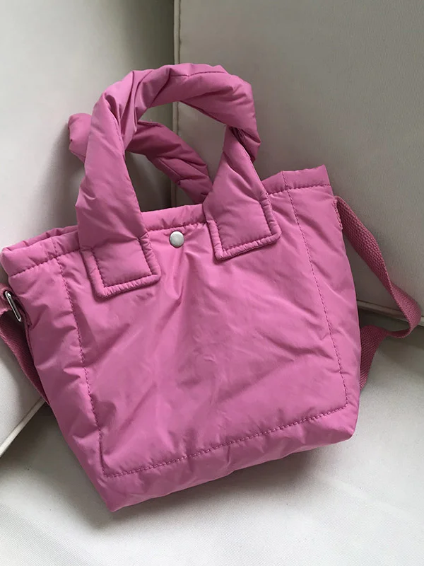Minimalist Casual Padded 6 Colors Handbag