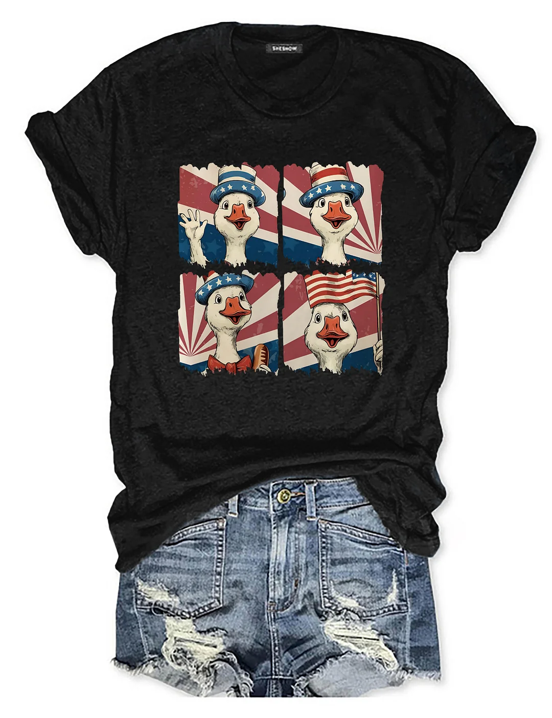 Red White And Goose T-shirt