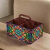 DIY Mandala Diamond Art Handmade Wooden Storage Box for Desktop Decor