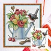 Spring Bouquet -14CT Counted Cross Stitch Kit(29*31cm)