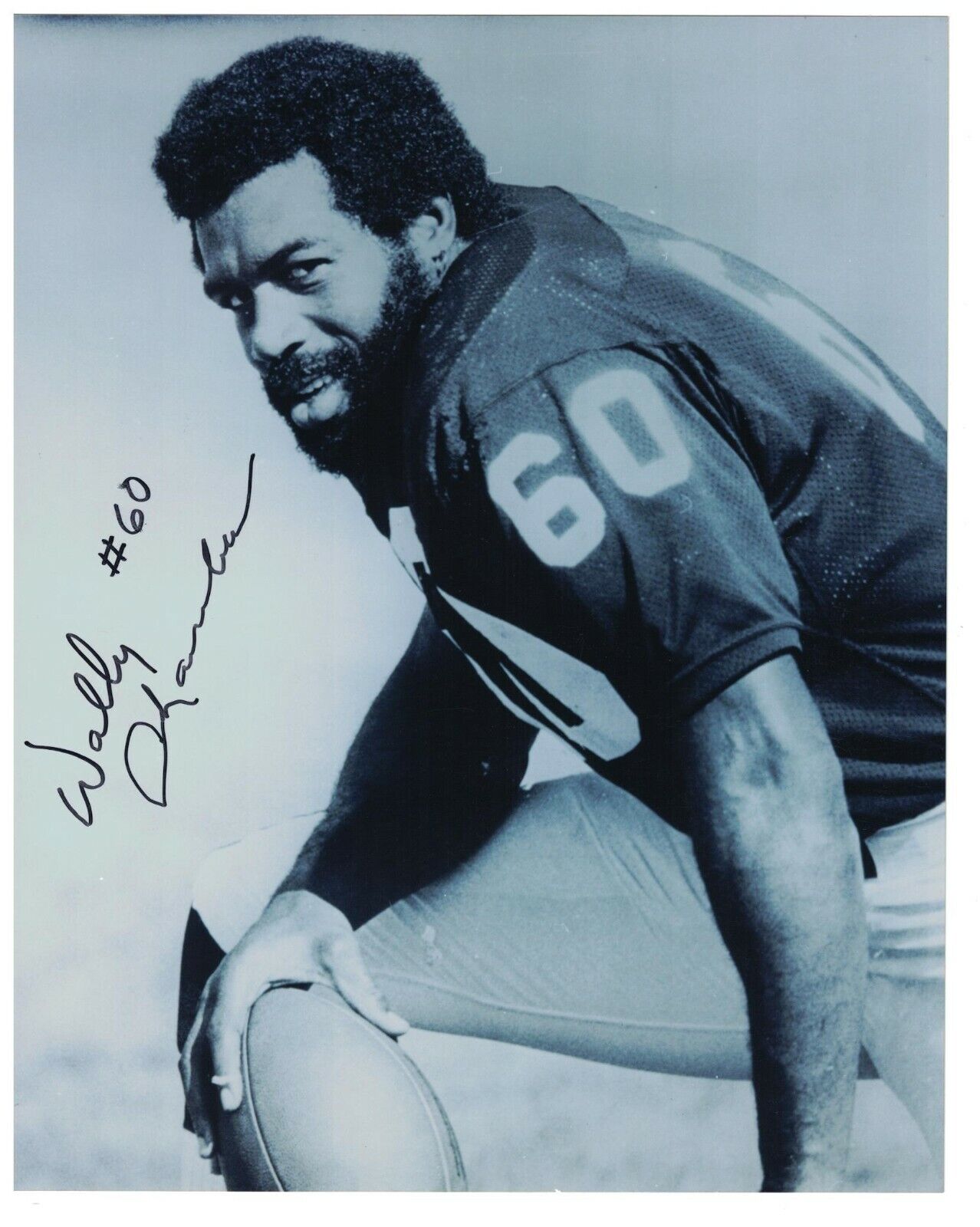 Wally Chambers Signed Autographed 8 x 10 Photo Poster painting Chicago Bears