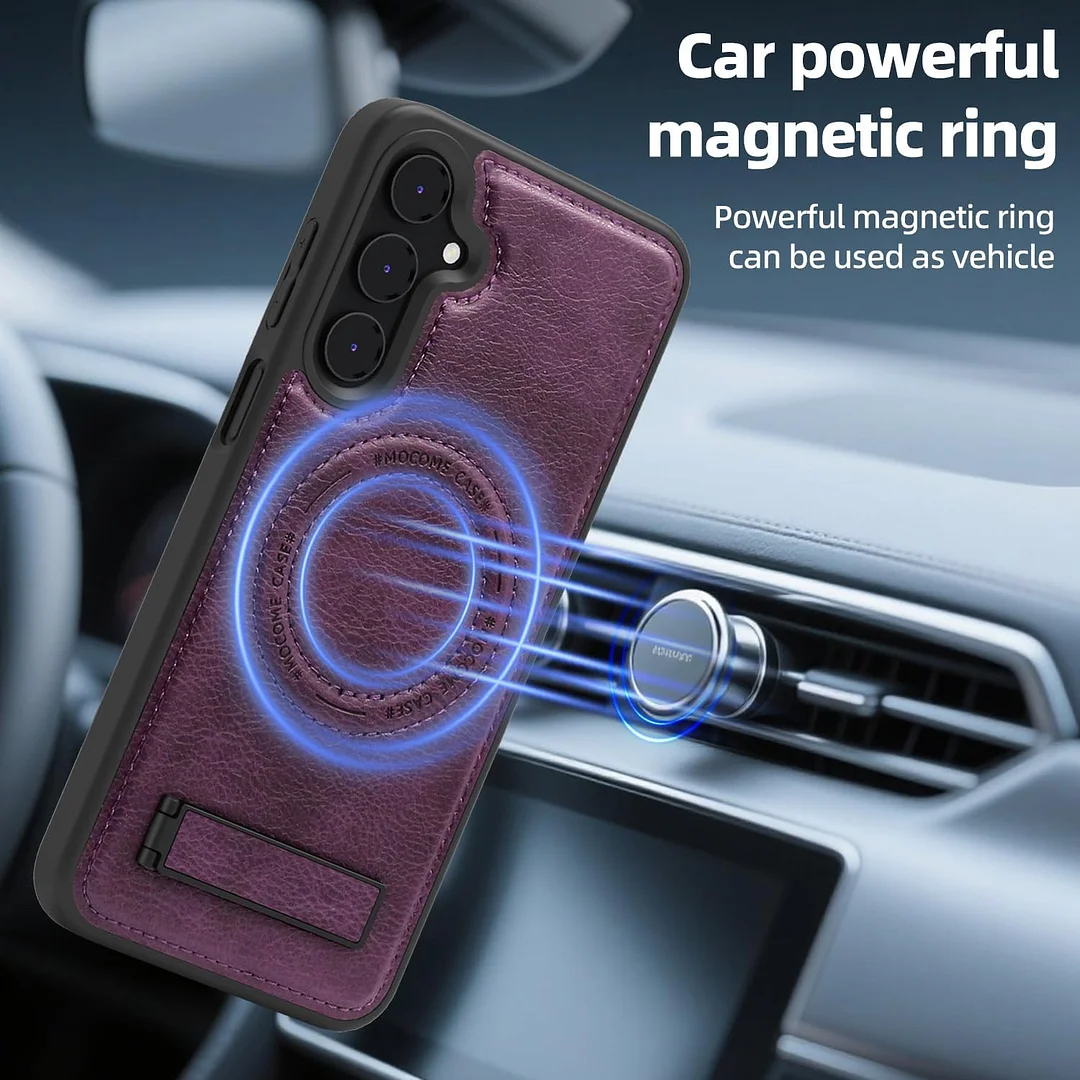 Samsung Galaxy Z Fold 6 Leather Case Magnetic Protective Case Holder Phone Case