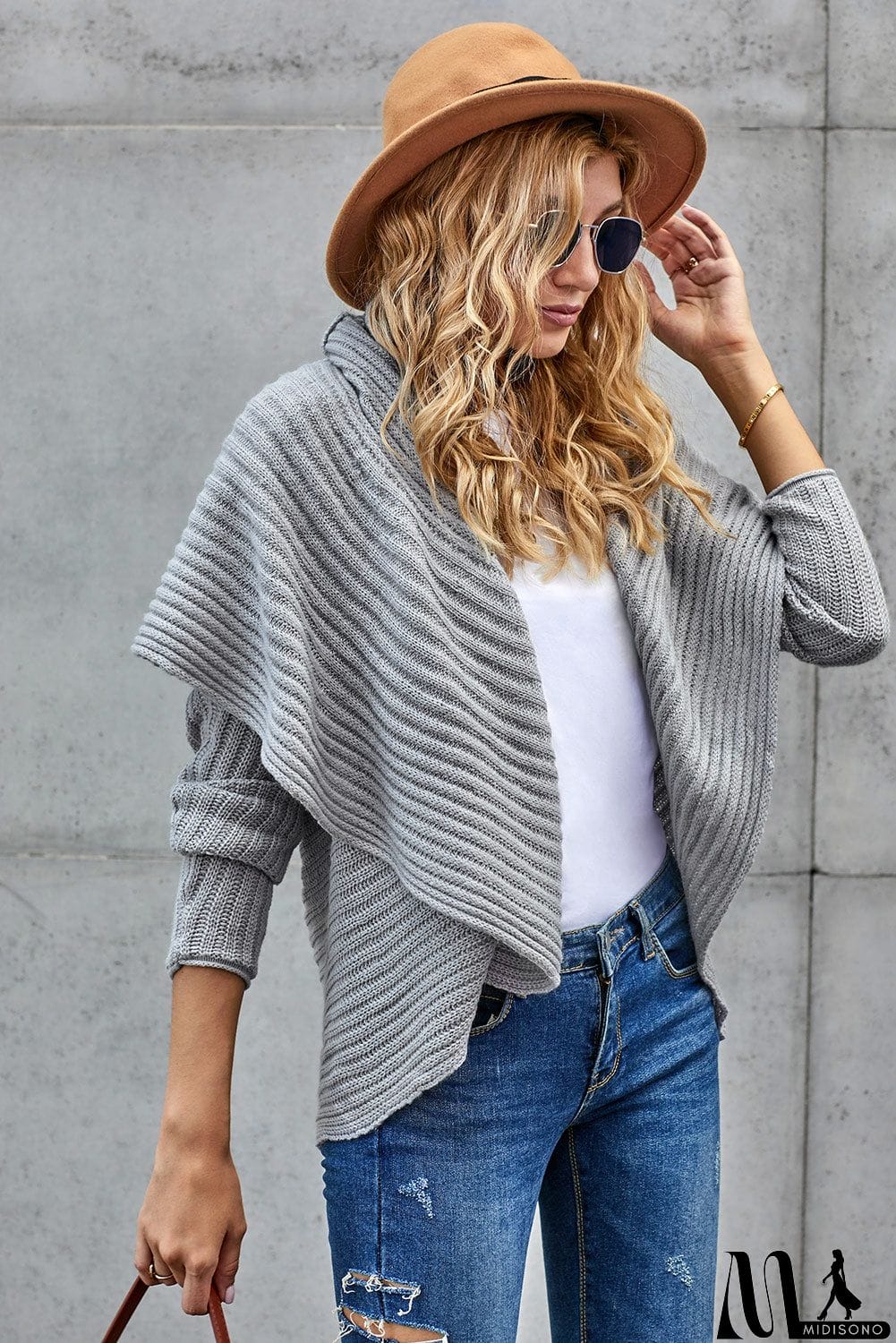 MidiSono - Cashmere Blend Convertible Cardigan