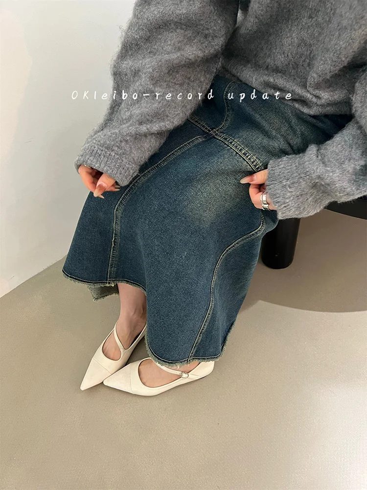 Breakj Breakj Temperament Red Single Shoe Design Sense Niche 2025 Spring And Autumn New Soft Bottom Tip Down Mary Jane Women's Shoes