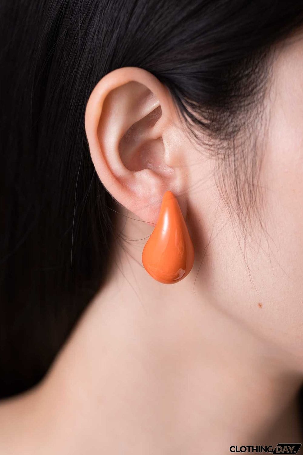 Big Size Water Drop Brass Earrings