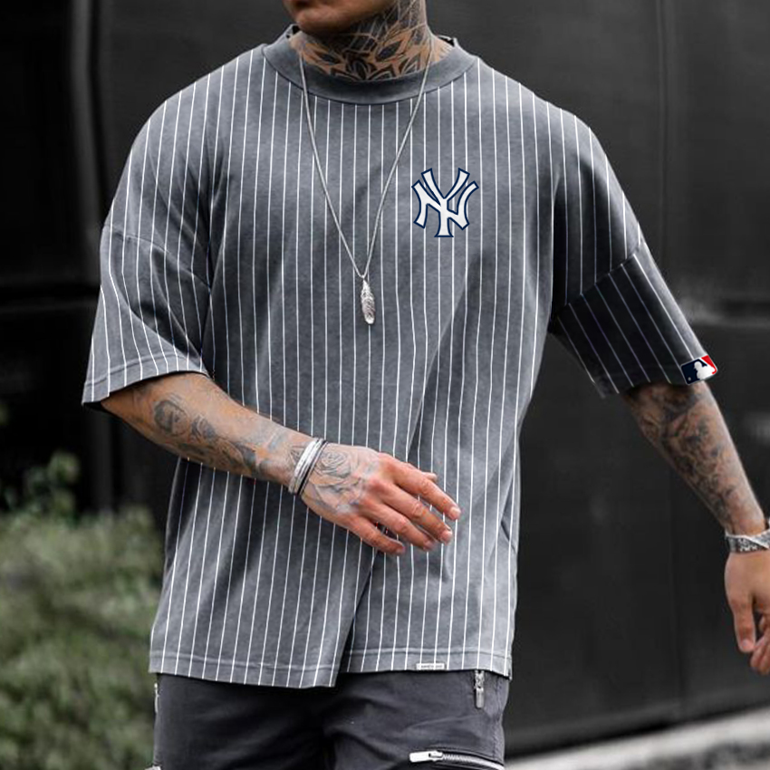 "New York Yankees"Oversized Casual Men's T-Shirt Lixishop 