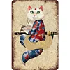 Cat - Vintage Metal Signs - 20*30cm