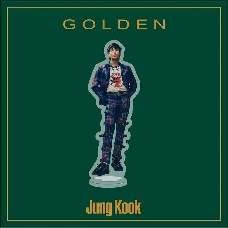 BTS Jungkook Golden Acrylic Stand