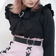 [Wetrose] Jirai Kei Skirt Japanese Cute Mine Style Dress Red Black Pink Kawaii y2k Oversize Plus Size