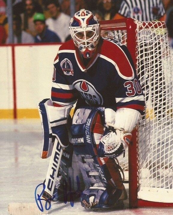 Bill Ranford signed Edmonton Oilers 8x10 Photo Poster painting autographed