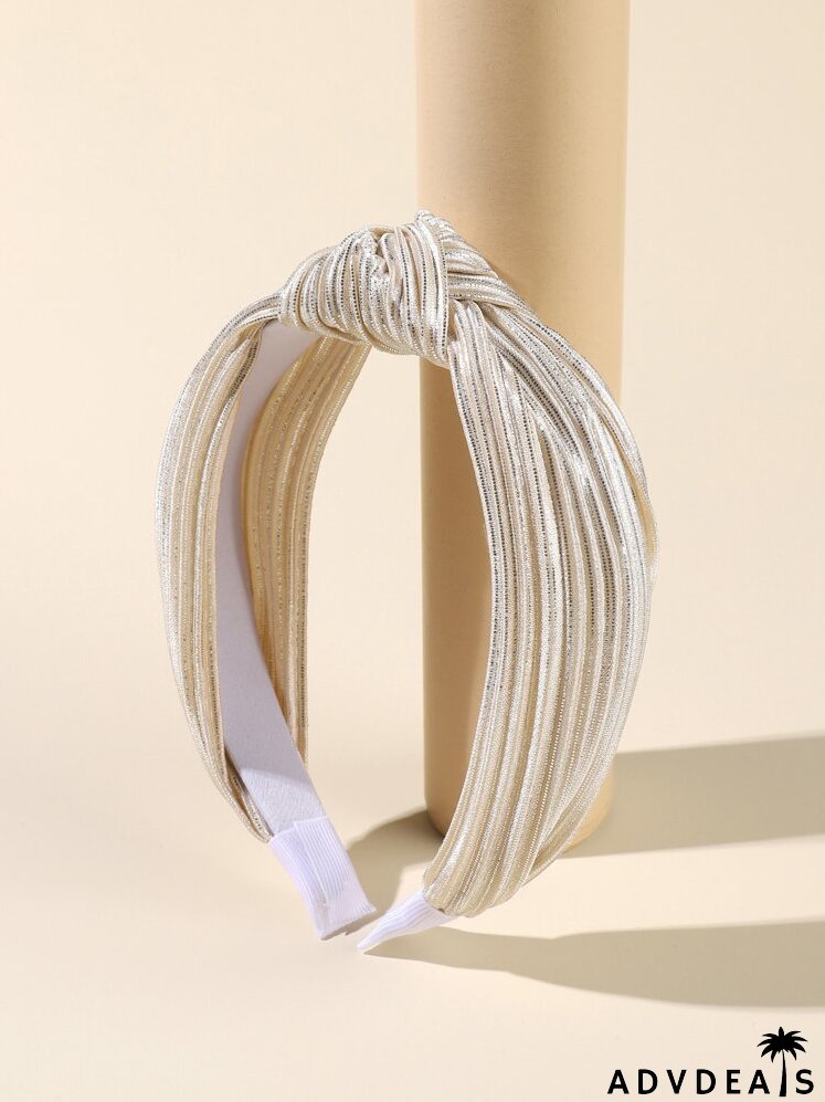 Knot Decor Pleated Headband