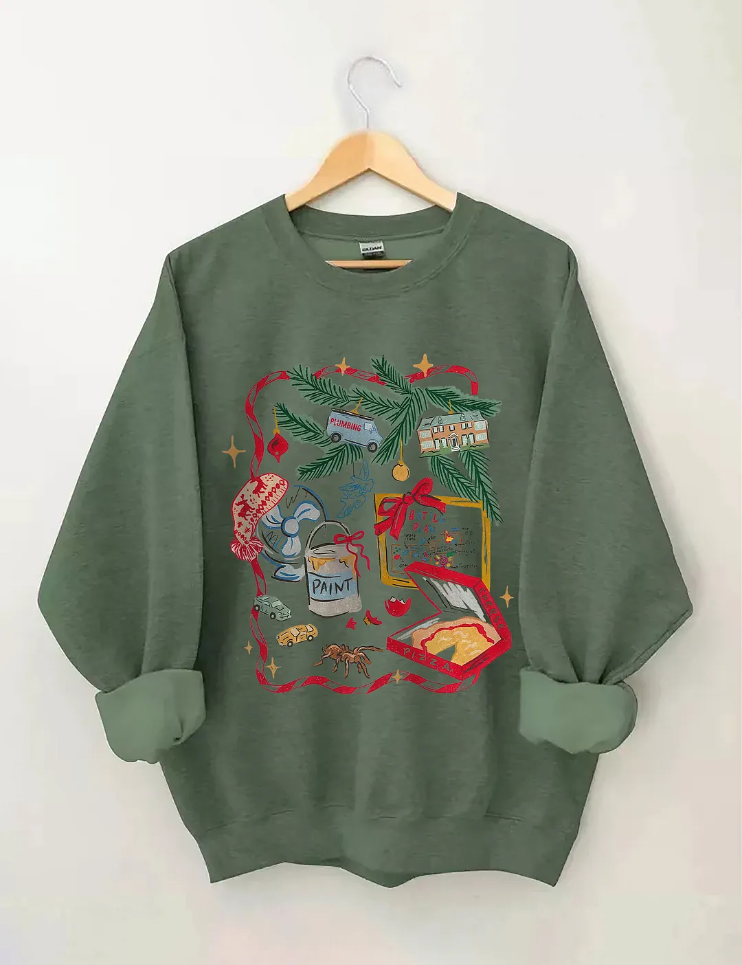 Home Alone Battle Plan Map Christmas Sweatshirt