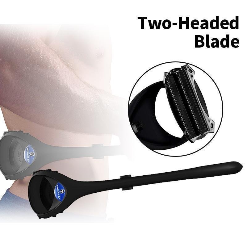 Two-Headed Blade Back Hair Shaver