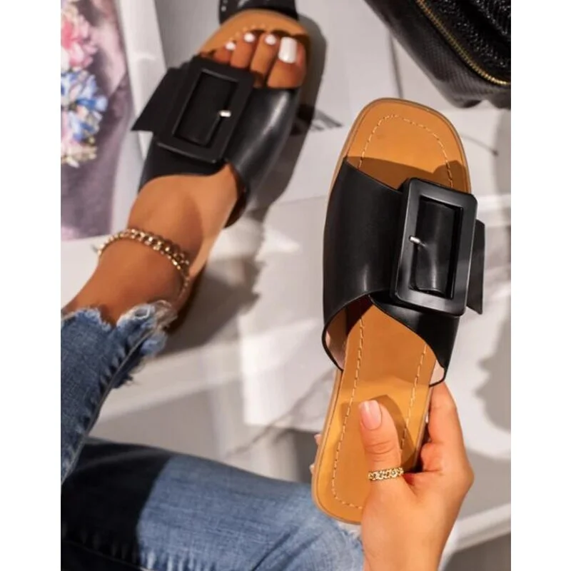 Women's buckle sandals