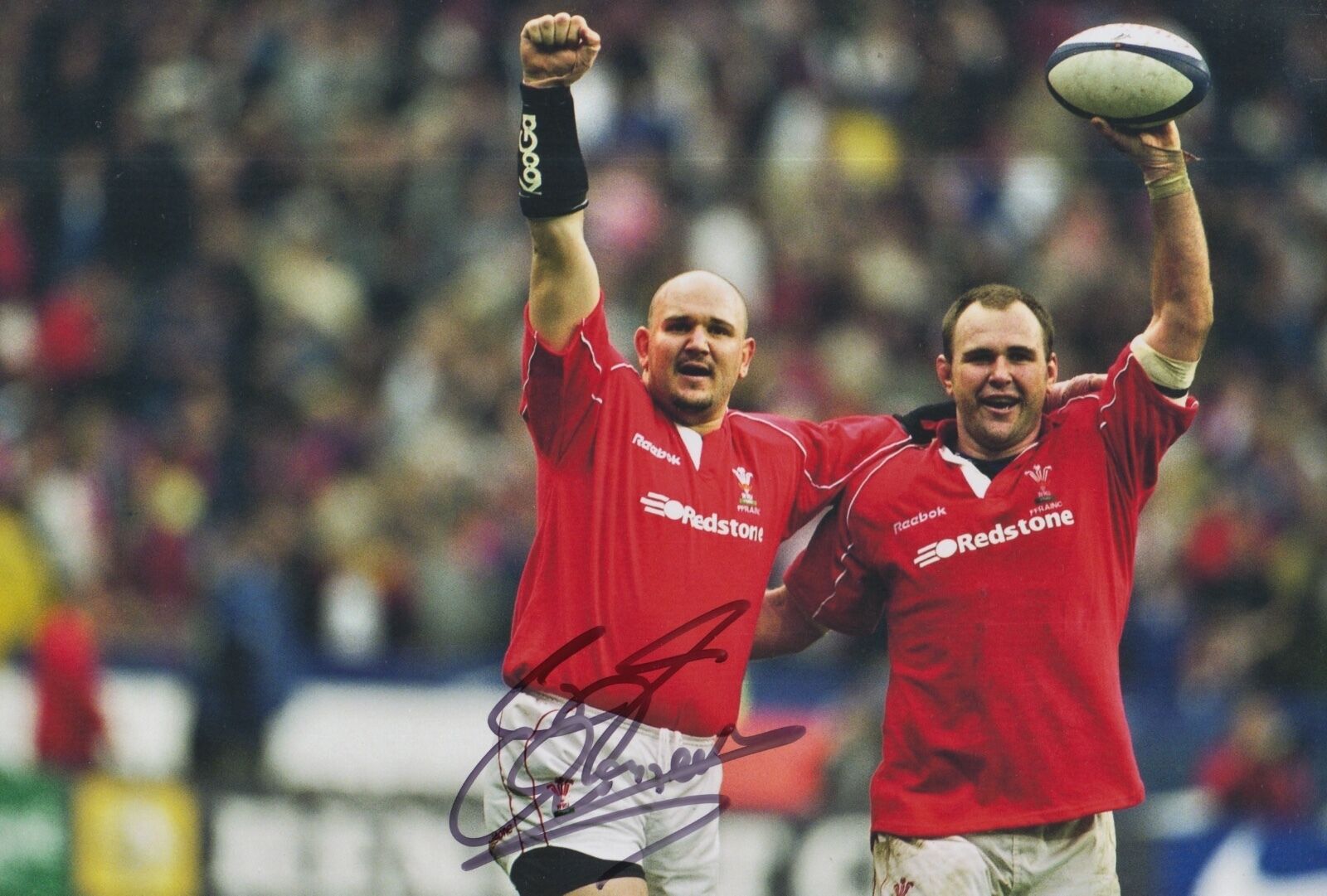 Craig Quinnell Hand Signed Wales Rugby 12x8 Photo Poster painting 3.