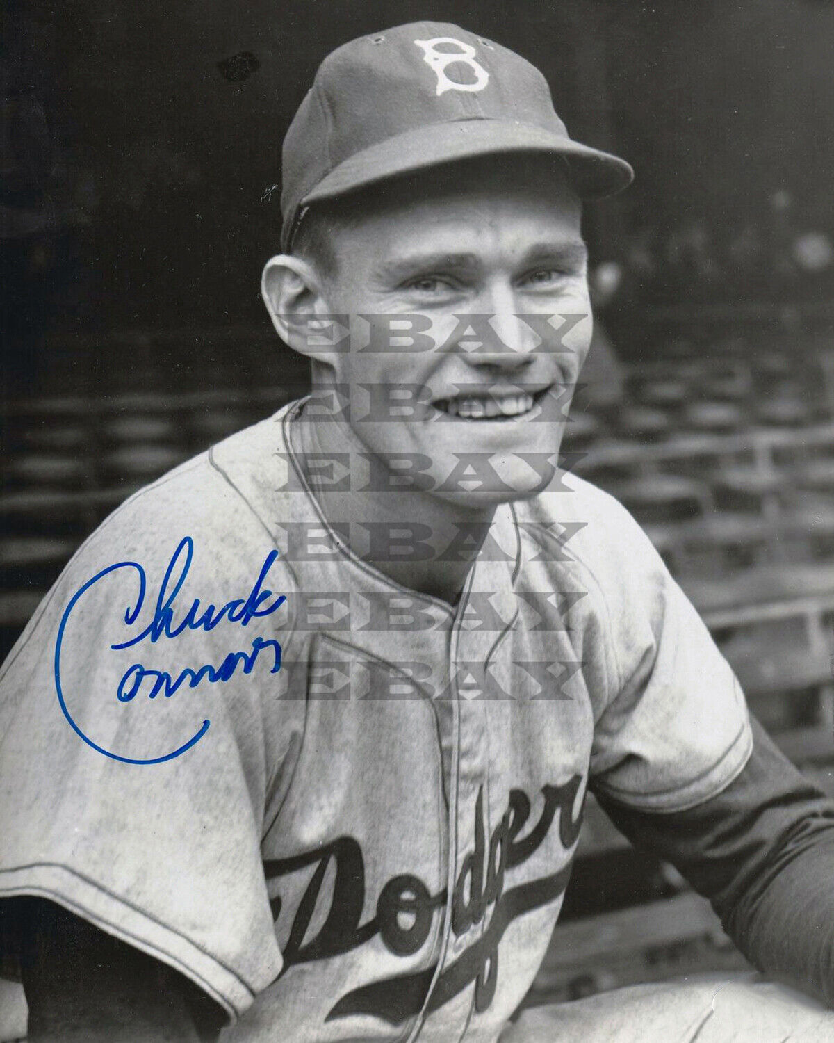 Chuck Connors Brooklyn Dodgers Signed 8x10 autographed Photo Poster painting Reprint